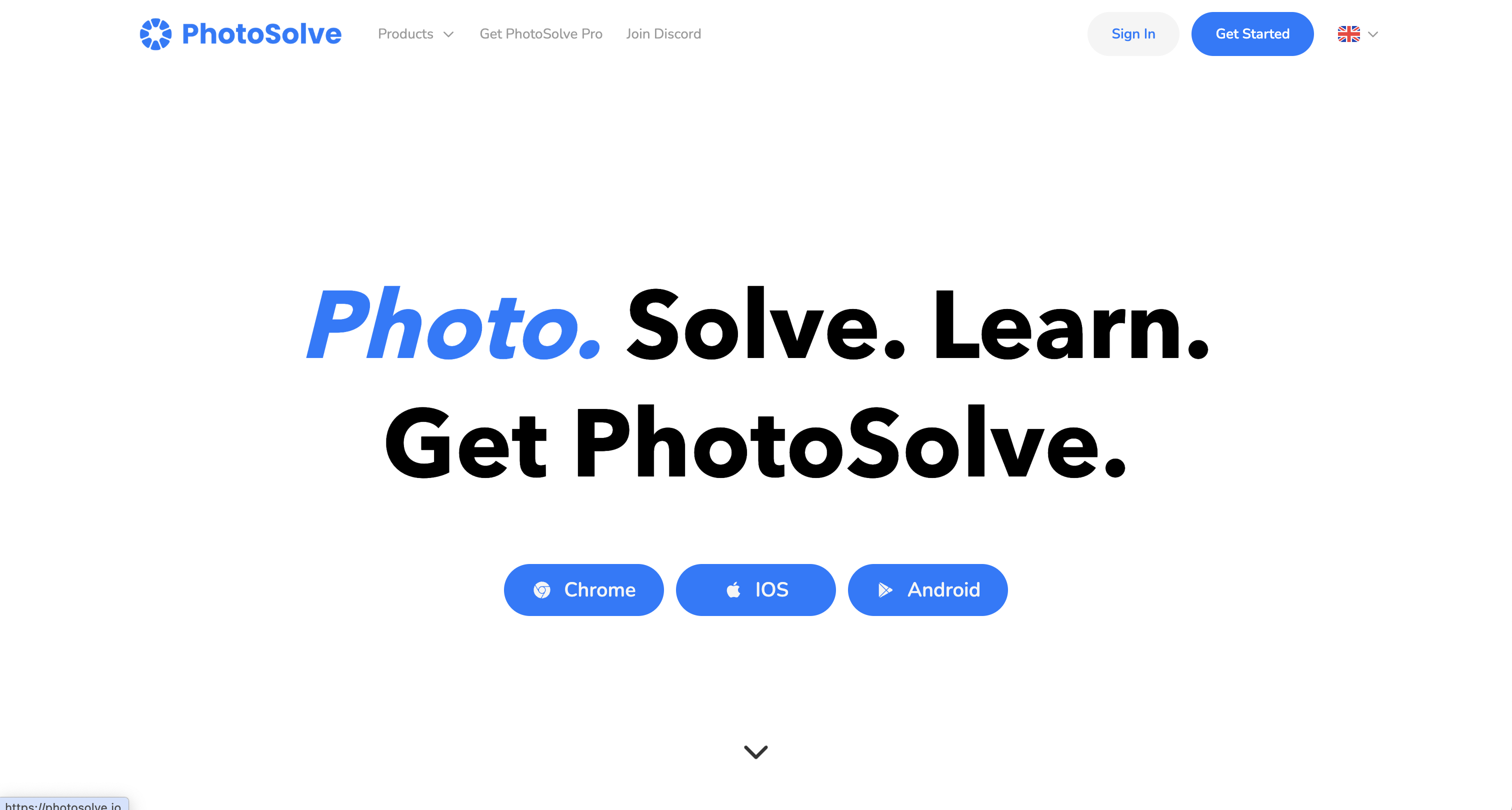 Photosolve product screenshot